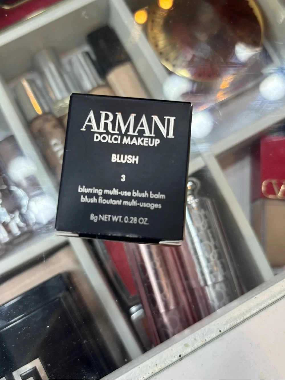 Armani Dolci Blush  -Color: 3, Apricot Blush - warm bright coral
